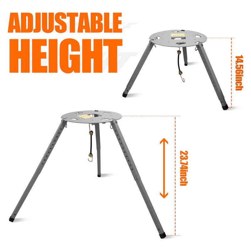Bylot TR-1518 Satellite Tripod Mount,Compatible with Carryout(GM-1518, GM-1599, GM-MP1), Pathway and Playmaker RV Satellite Antennas,and Adjustable Height (14.5 inches-22 inches). - Image 4